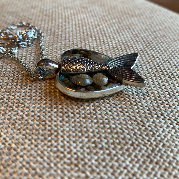 Mermaid Tail Necklace 24” Chain New Handmade - Picture 4 of 7